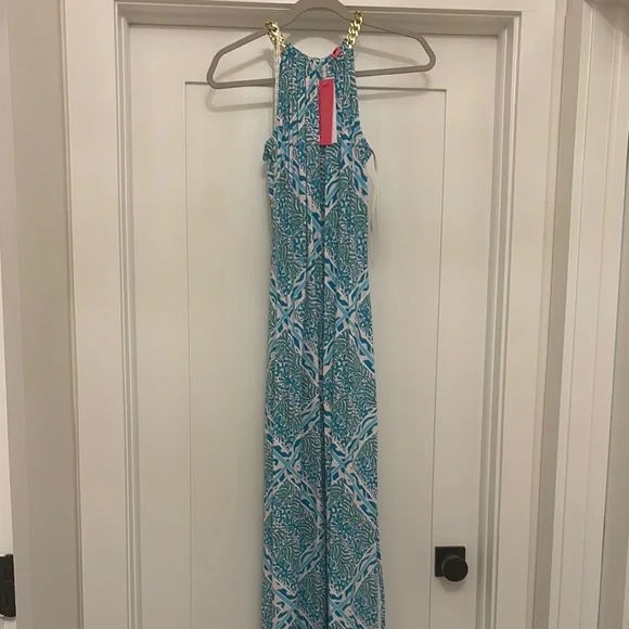 Lilly Pulitzer | Dresses | Bingham Midi Dress With Gold Chain Straps |  Poshmark